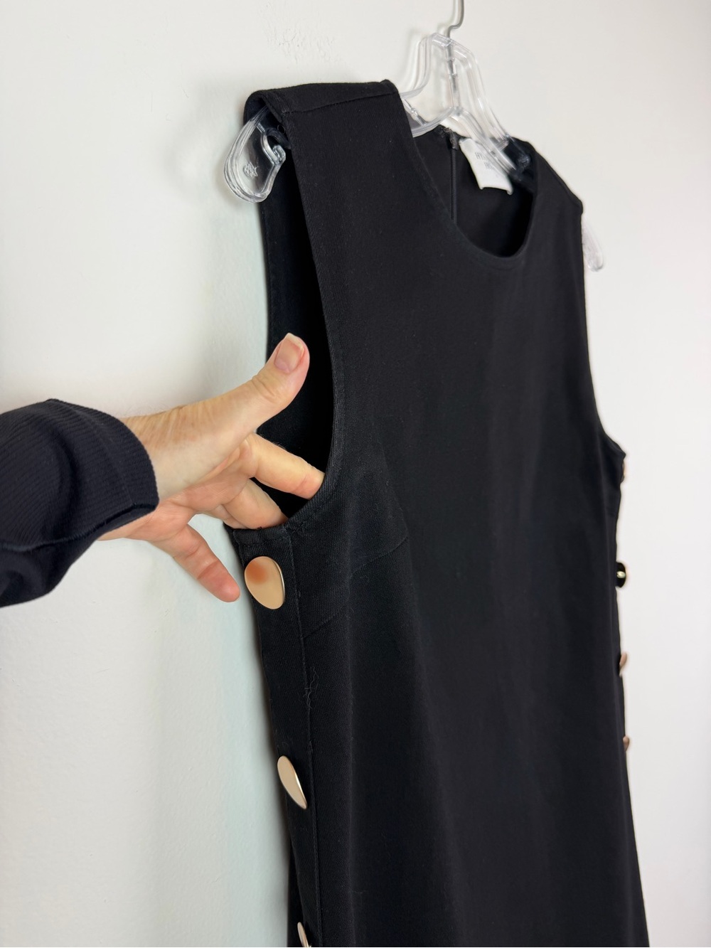 Tuckernuck Hyacinth House Black Twill Button Bitsy Dress - Picture 9 of 16